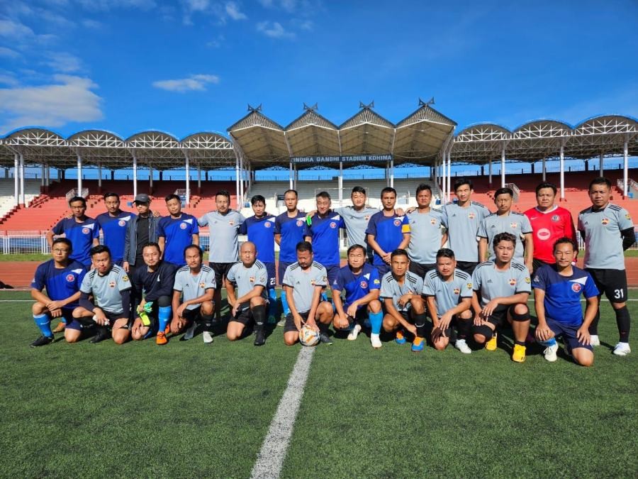 Players of Orient FC and Secretariat United FC on July 31