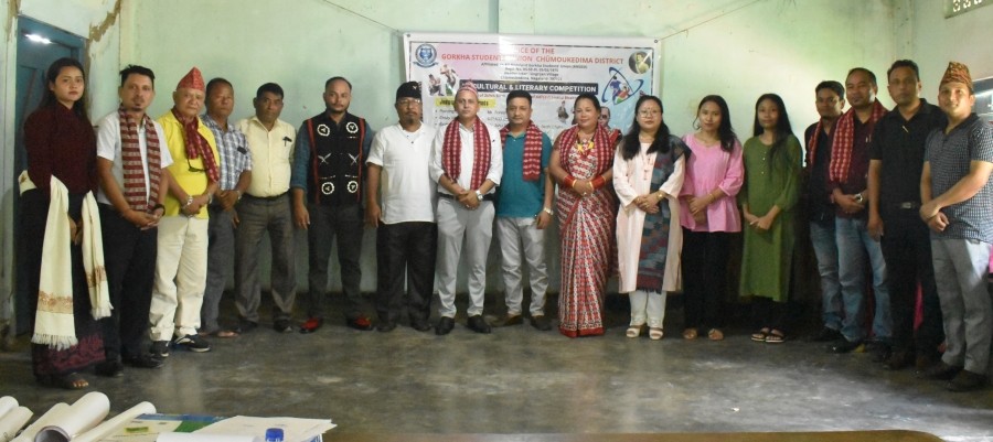 The organisers of the cultural and literary competition organised by the GSUCD.
