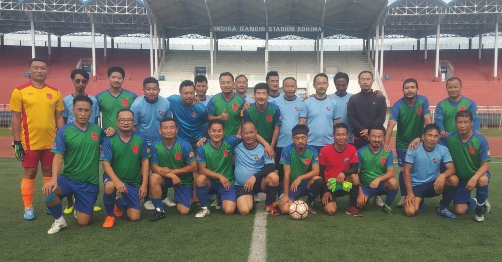 Players of Merhulietsa FC and Morung United on August 4.