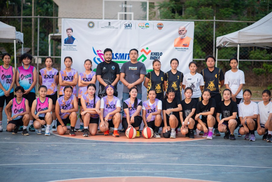 Khelo India Asmita Women’s League Dimapur Leg got underway at the JV Foundation Basket Court, Signal, Dimapur on August 30.