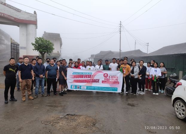 Phek district marathon race ‘Red Run’ was organized by DAPCU and supported by NSACS on August 12.
