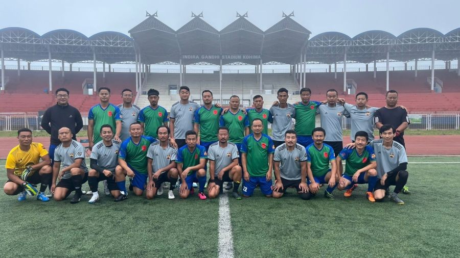 Players of Orient FC and Morung United FC on August 8.