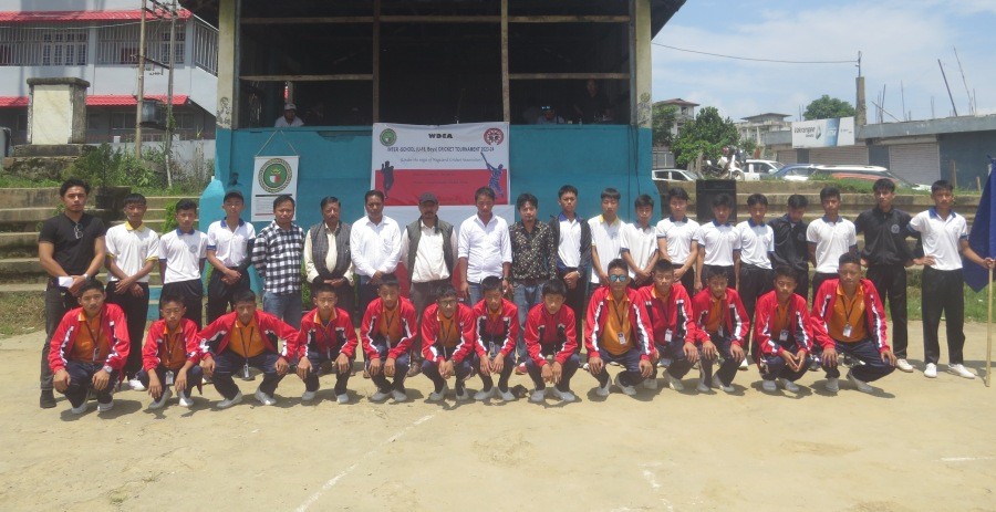 Inter-school U-16 boys cricket tournament 2022-23 started at the local ground Wokha on September 1. The Tournament was organised by the Wokha District Cricket Association (WDCA) under the aegis of Nagaland Cricket Association. The tournament was graced by Tek Bahadur Principal Spring Dale School Wokha. (Photo Courtesy: WDCA)