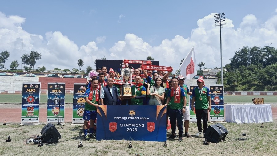 Morung United FC were crowned champions of the Morning Premier League 2023 during the closing ceremony on September 1. (Morung Photo)