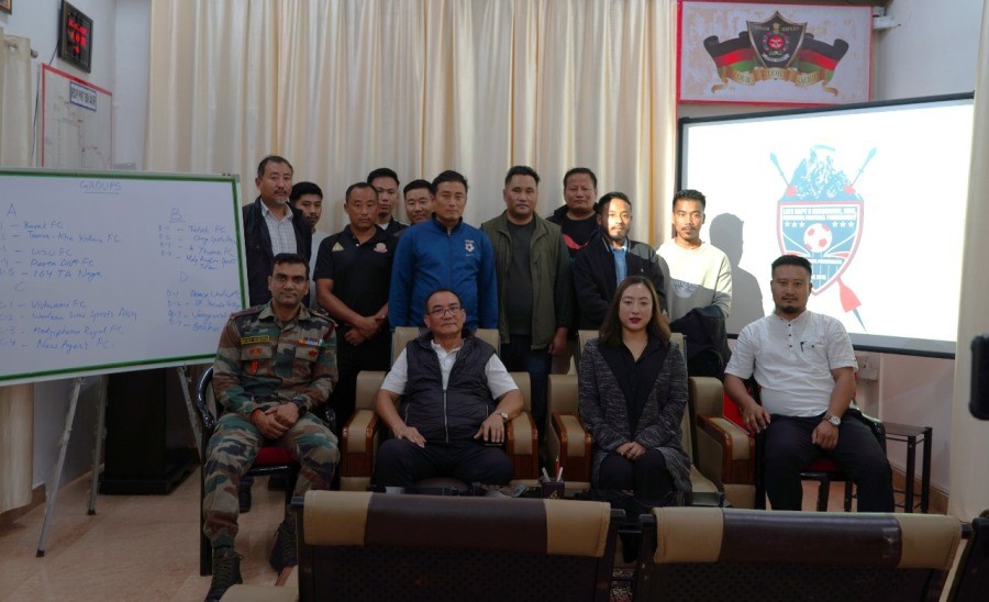 Dignitaries and others during the draw of fixture on October 26.