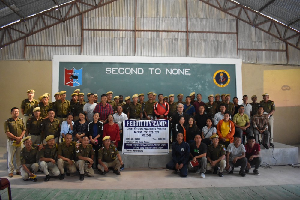 Dignitaries with others during orientation program on livestock management on October 28 at 2nd NAP Battalion Alichen.