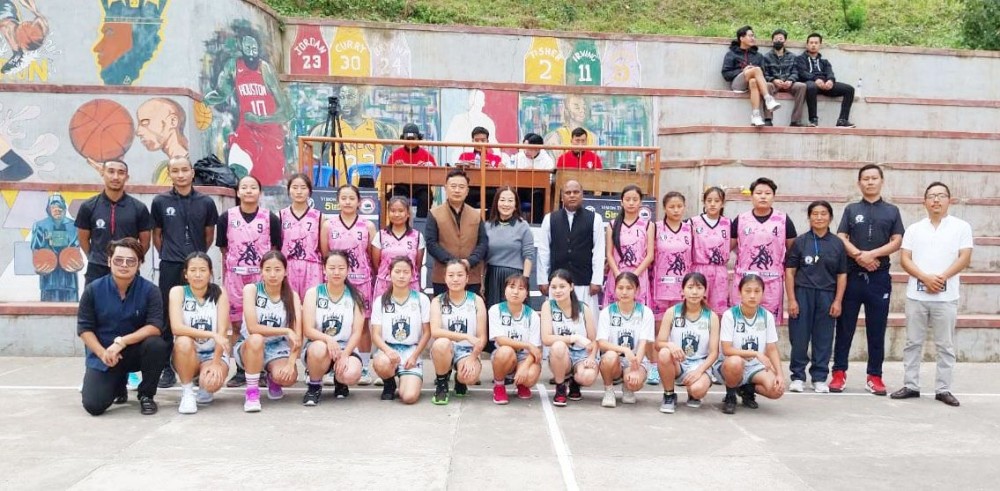 Players of the first match- TMB and All Blacks with dignitaries and referees on October 19.