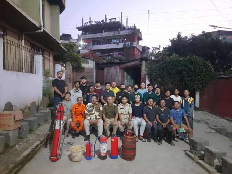 Nagabazar Youth Organisation (NYO) in collaboration with Fire & Emergency Services Nagaland (South Station) organized awareness programme on fire prevention, protection and life safety on October 11. The team was led by 2nd OC Sevi Kera. He highlighted on the new act of Nagaland Fire Service Act. The team shared on the importance of fire safety and prevention, where youth can be the best and the first response team to prevent things at initial stage and safe the society from fire and other destruction. The team also imparted hands-on knowledge to the youths. The programme was chaired by Ketoukho Mere, General Secretary NYO and vote of thanks by Ketou Kintso, President NYO.