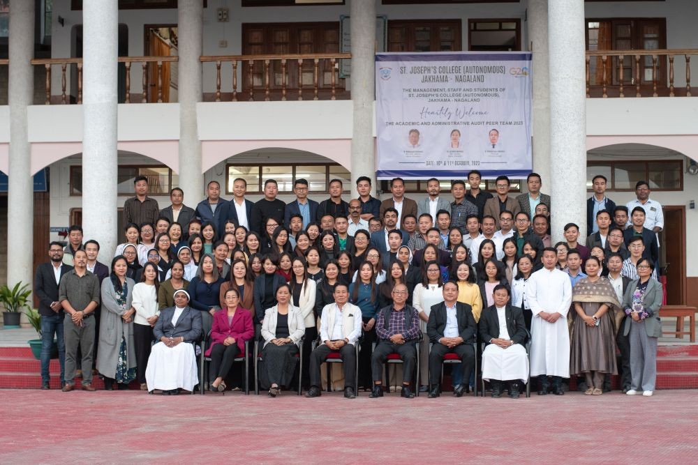 AAA team with others during their two-day inspection of St Joseph’s College (A), Jakhama on October 10 and 11.