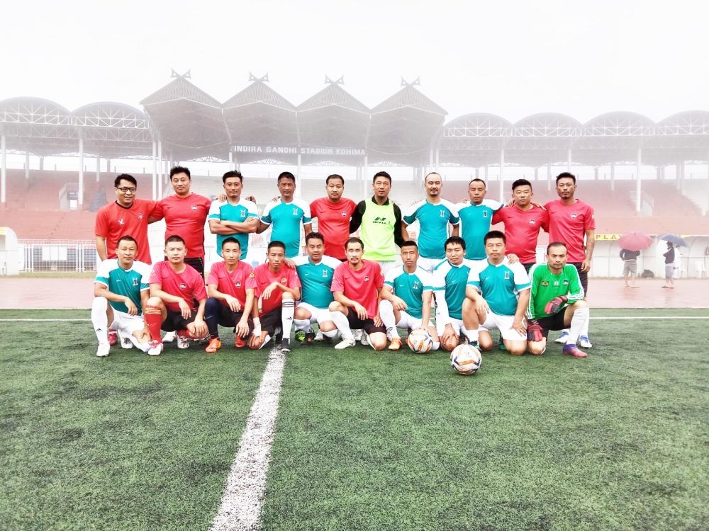 Players of Unity FC and Naga Prege FC on October 6