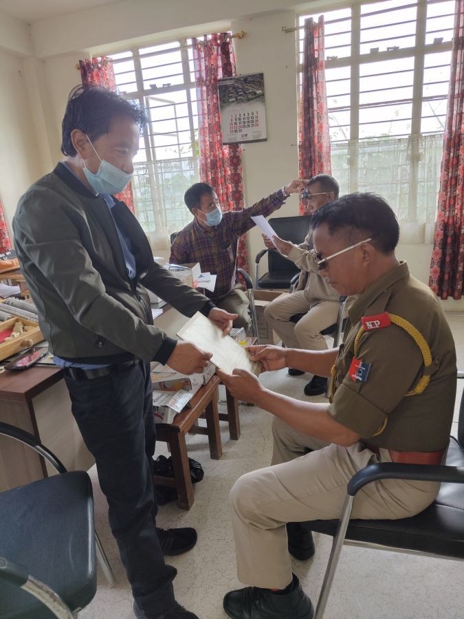 District Health Society, Zunheboto observed World Sight Day 2023 at the Superintendent Police Office, Zunheboto on October 12.
