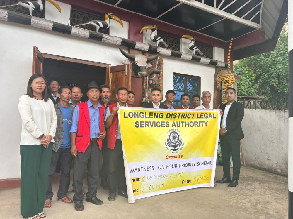 Mon District Legal Services Authority and Longleng District Legal Services Authority organise awareness programmes on October 17.