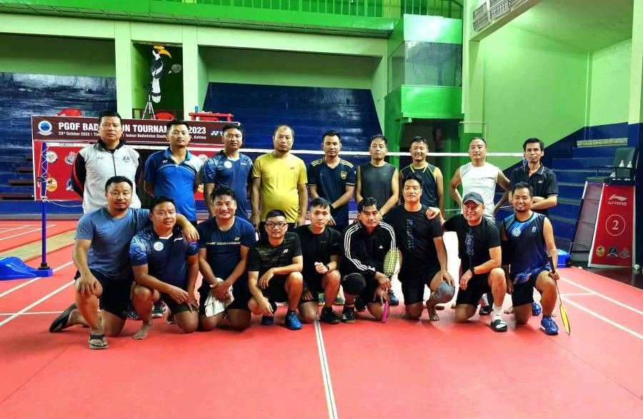 Winners of Men’s Doubles Badminton with others