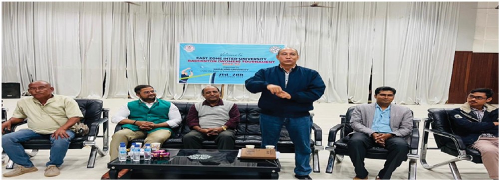 Coaches and managers attend a meeting on the eve of East Zone Inter University Badminton Tournament at NU Lumami HQ on November 21.