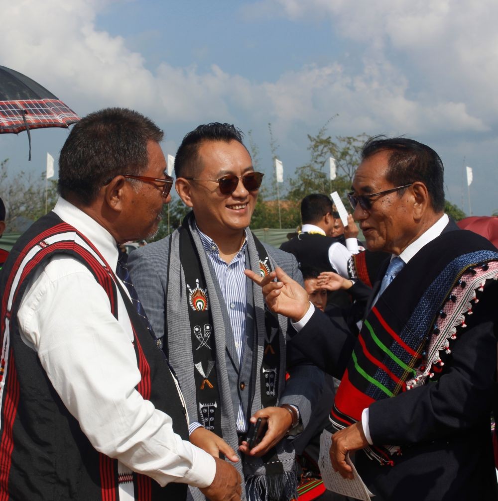 Friendship Hour- Individuals from the two villages getting to know each other.
