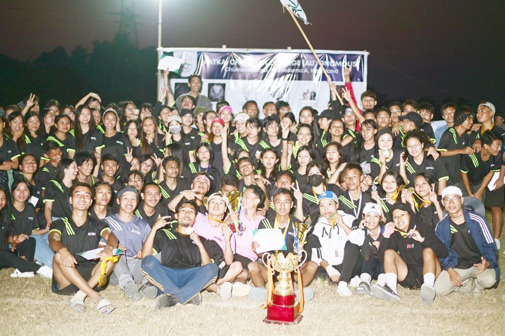 Team Decepticons, the the overall champion of the 48th Patkai Sports Meet.