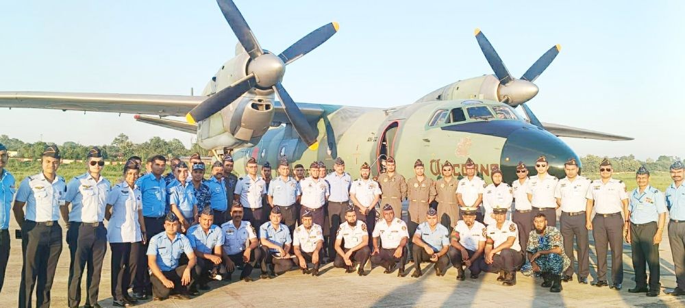Officers of Bangladesh Air Force and Indian Air Force during the commemoration of the former’s Raising Day in Dimapur on October 31. (Photo Courtesy: PRO Defence Kohima)