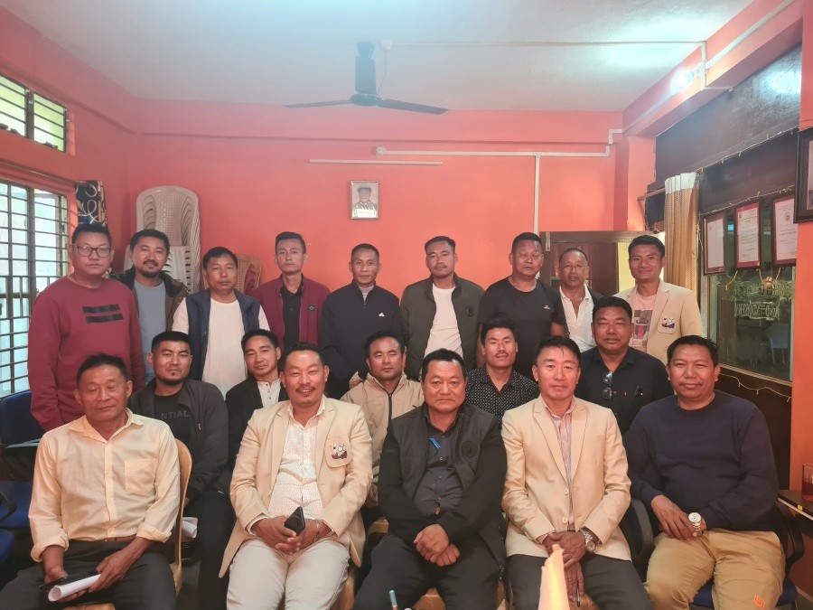 Members of the Wokha District Football Association (WDFA) with representatives of the various range sports association during the consultative meeting on November 27 at Old Riphyim Baptist Church Building Wokha.