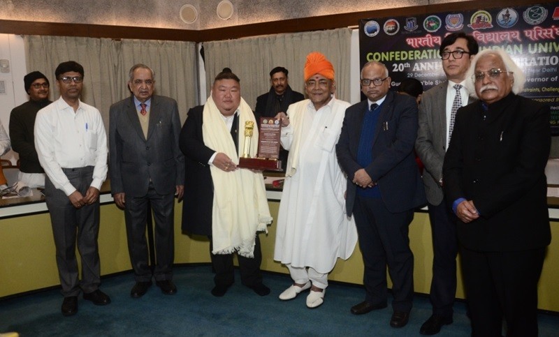 Minister of Tourism and Higher Education Temjen Imna Along received the ‘Minister of the Year Award’ at India International Centre, New Delhi.