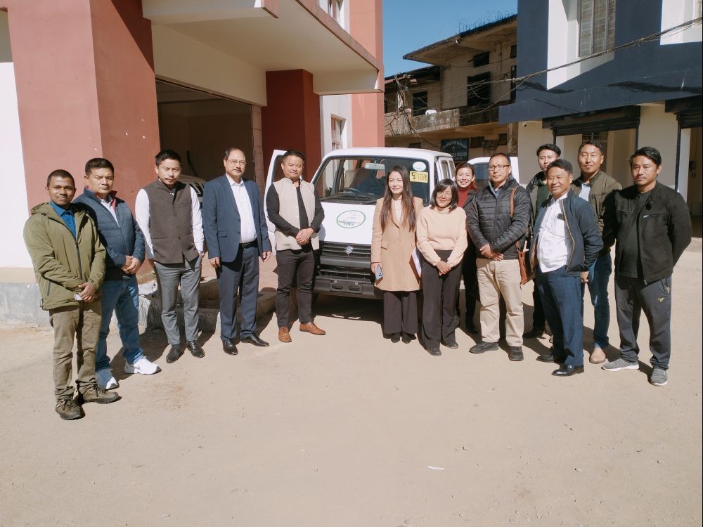 Powergrid Corporation of India Limited handed over a Rescue Van to Child Helpline 1998 Mokokchung in a function held at DC's office complex, Mokokchung on December 22. (DIPR Photo)