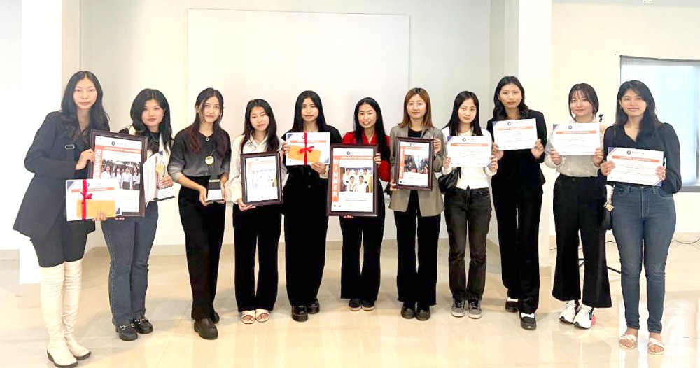 Winners of the ‘Women Collegepreneur Programme 2023’ organised by EduCentre School of Business.