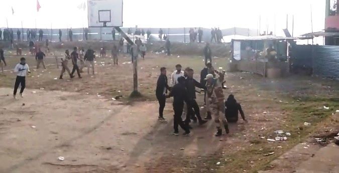 A screengrab of the incident which occurred at the ongoing Lotha Football Championship 2024 on January 27.