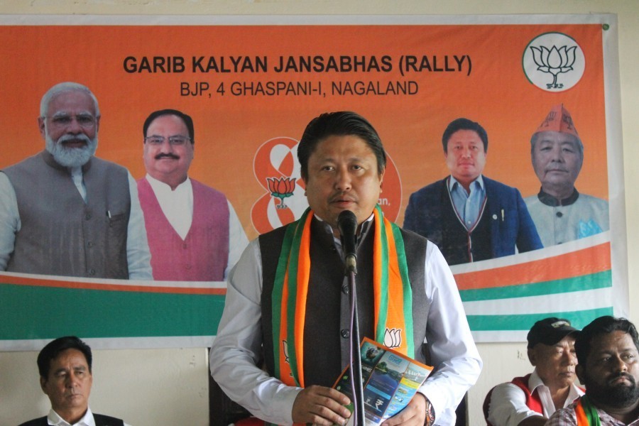 Nagaland PHED Minister Jacob Zhimomi. (Morung File Photo)