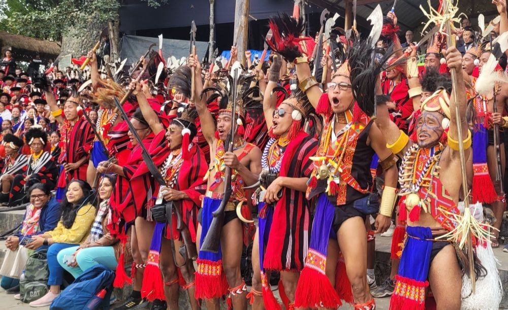 Participants and tourists during the 24th edition of the Hornbill Festival 2023 at the Naga Heritage Village, Kisama on December 8, 2023. (Morung File Photo: For Representational Purposes Only)