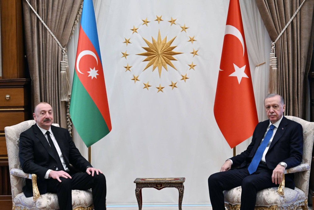 A file image of Ilham Aliyev with Turkish President Recep Tayyip Erdogan (Image courtesy: President.az)