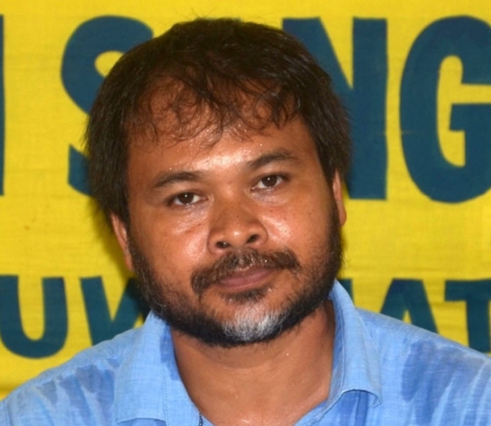 Raijor Dal Chief Akhil Gogoi/Photo/IANS