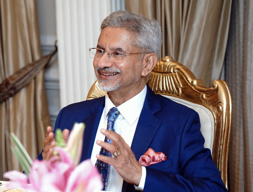 External Affairs Minister S. Jaishankar during a meeting with Hungarian Foreign Minister Péter Szijjártó on day two of Raisina 2025 in New Delhi on Tuesday, March 18, 2025. (IANS File Photo)