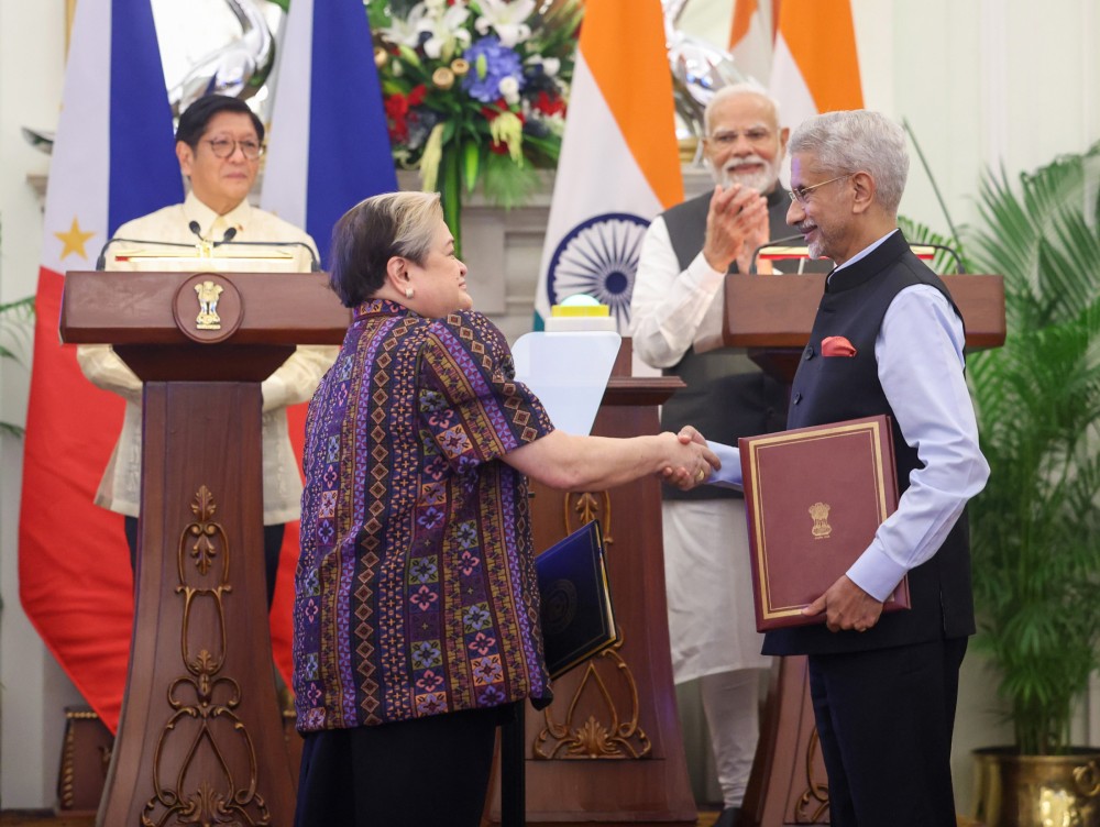 PM Narendra Modi and the President of the Republic of Philippines, Ferdinand Romualdez Marcos Jr. witnessing the Exchange of MoUs between India and Philippines at Hyderabad House, in New Delhi on August 05, 2025 (Image courtesy: PIB)