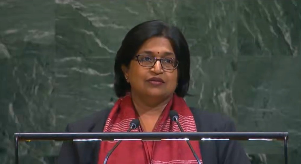 India’s Deputy Permanent Representative Yojna Patel speaks at the United Nations General Assembly on Security Council reform on Tuesday, November 18, 2025. (Photo Source: UN)